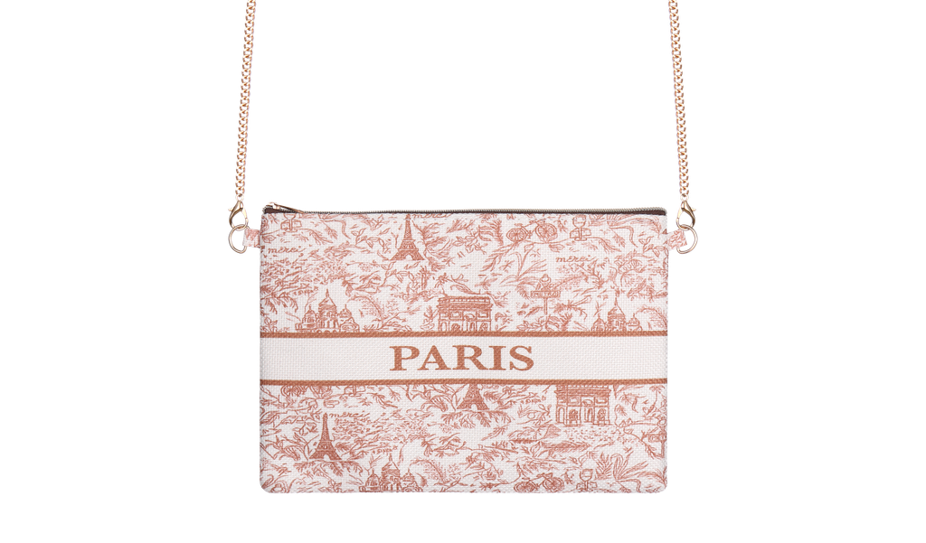 POCHETTE TOILE DE JOUY BEIGE