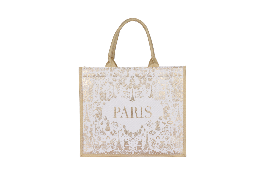 CABAS PARIS ILLUSTRATION GOLD