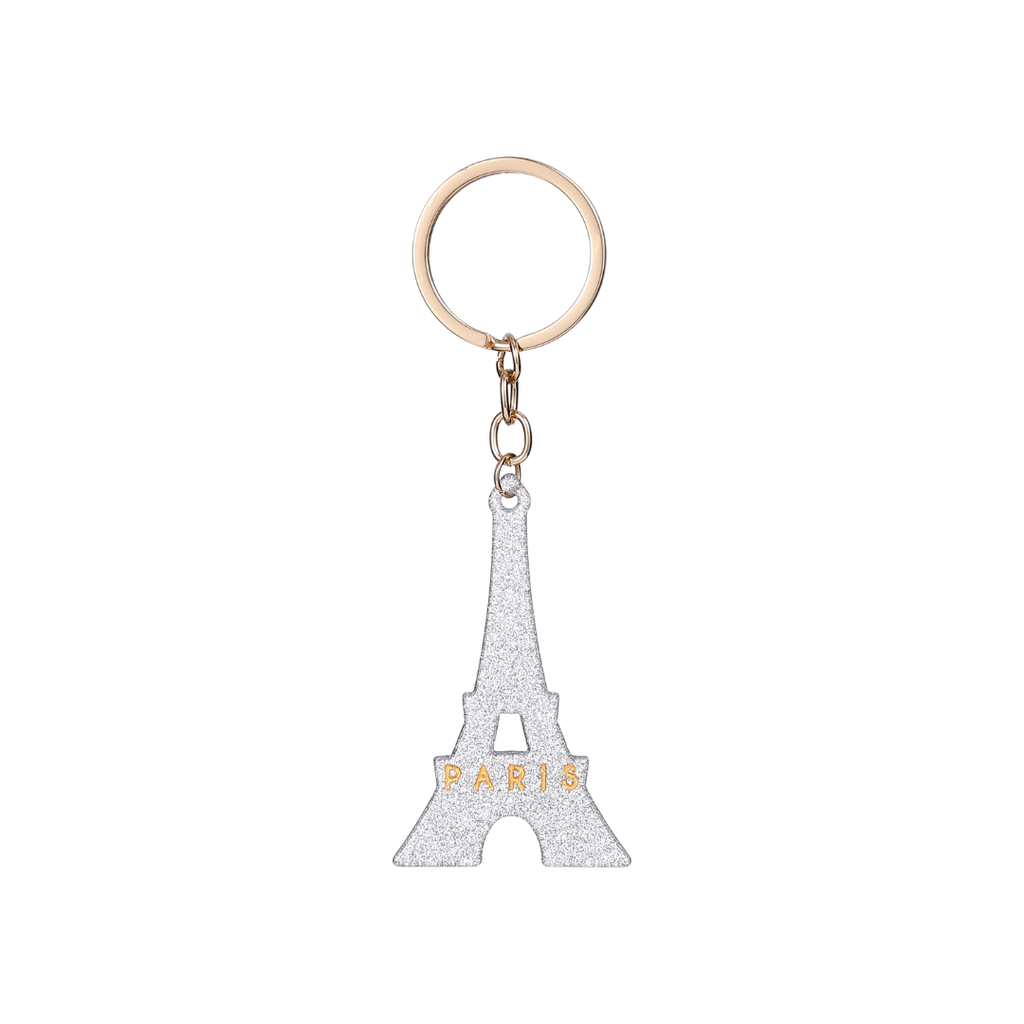 PORTE CLE TOUR EIFFEL RESINE ARGENT