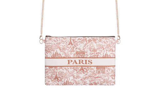 [PARIS260030] POCHETTE TOILE DE JOUY BEIGE